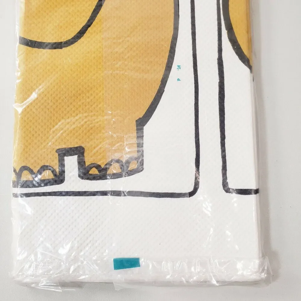 House of Paper Crepe Tablecloth 1.5yd Happy Birthday Elephant Paper Vintage MCM